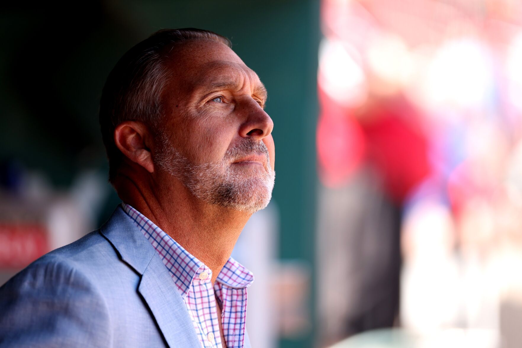 John Mozeliak in dugout